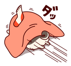 One's own pace Japanese midget Shiba sticker #9086097