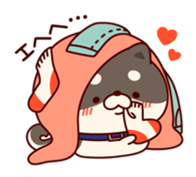 One's own pace Japanese midget Shiba sticker #9086098