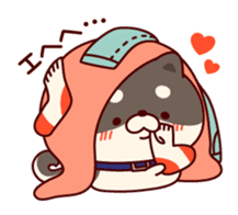 One's own pace Japanese midget Shiba sticker #9086098