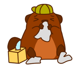 Beaver Fun Cartoon Set sticker #9087101