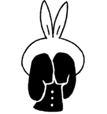 Brandon : the Blank Bunny sticker #9088530