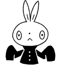 Brandon : the Blank Bunny sticker #9088531