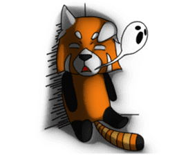 Red-Cat-Bear (Lesser Panda) sticker #9089084