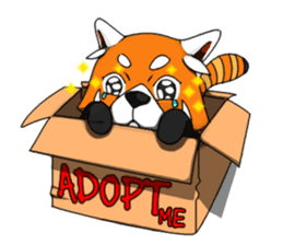 Red-Cat-Bear (Lesser Panda) sticker #9089086