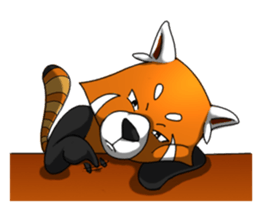 Red-Cat-Bear (Lesser Panda) sticker #9089092