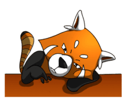 Red-Cat-Bear (Lesser Panda) sticker #9089092
