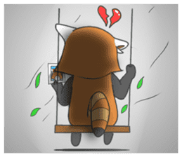 Red-Cat-Bear (Lesser Panda) sticker #9089094