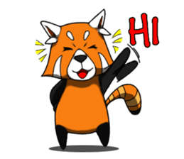 Red-Cat-Bear (Lesser Panda) sticker #9089104