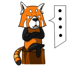 Red-Cat-Bear (Lesser Panda) sticker #9089106