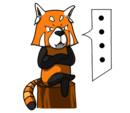 Red-Cat-Bear (Lesser Panda) sticker #9089106