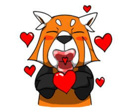 Red-Cat-Bear (Lesser Panda) sticker #9089110