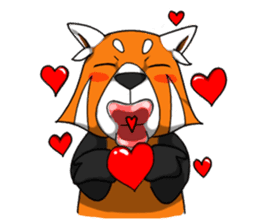 Red-Cat-Bear (Lesser Panda) sticker #9089110