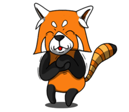 Red-Cat-Bear (Lesser Panda) sticker #9089112