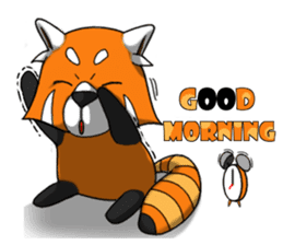 Red-Cat-Bear (Lesser Panda) sticker #9089116