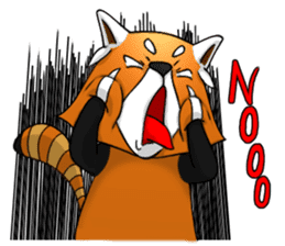 Red-Cat-Bear (Lesser Panda) sticker #9089118