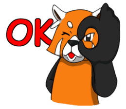 Red-Cat-Bear (Lesser Panda) sticker #9089120