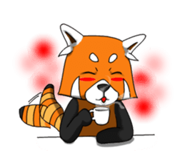 Red-Cat-Bear (Lesser Panda) sticker #9089129