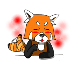 Red-Cat-Bear (Lesser Panda) sticker #9089129