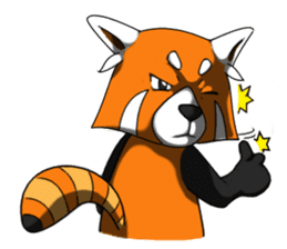 Red-Cat-Bear (Lesser Panda) sticker #9089130