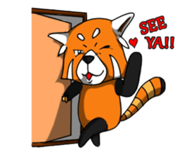 Red-Cat-Bear (Lesser Panda) sticker #9089131