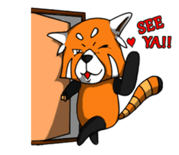 Red-Cat-Bear (Lesser Panda) sticker #9089131
