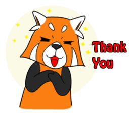 Red-Cat-Bear (Lesser Panda) sticker #9089132
