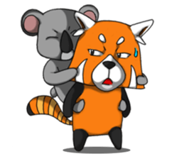 Red-Cat-Bear (Lesser Panda) sticker #9089133