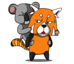 Red-Cat-Bear (Lesser Panda) sticker #9089133