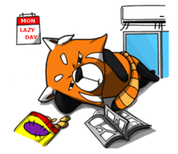 Red-Cat-Bear (Lesser Panda) sticker #9089138