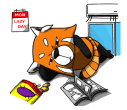 Red-Cat-Bear (Lesser Panda) sticker #9089138