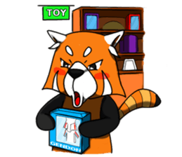 Red-Cat-Bear (Lesser Panda) sticker #9089139