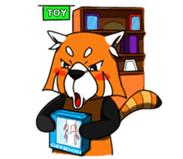 Red-Cat-Bear (Lesser Panda) sticker #9089139