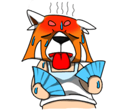 Red-Cat-Bear (Lesser Panda) sticker #9089140