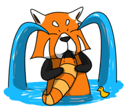 Red-Cat-Bear (Lesser Panda) sticker #9089142