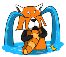 Red-Cat-Bear (Lesser Panda) sticker #9089142