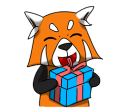 Red-Cat-Bear (Lesser Panda) sticker #9089143
