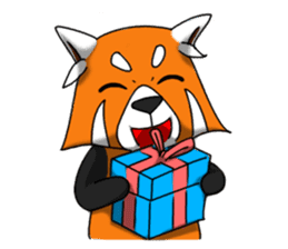 Red-Cat-Bear (Lesser Panda) sticker #9089143