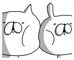 Too Zoku miscellaneous rabbit and cat. sticker #9089575