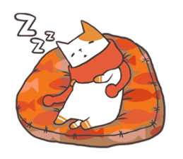 Cat and Scarf sticker #9089878