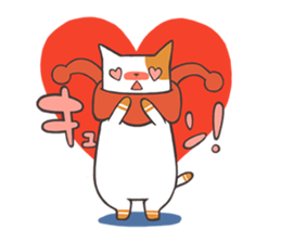 Cat and Scarf sticker #9089881