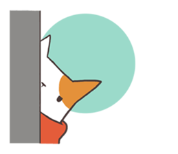 Cat and Scarf sticker #9089894