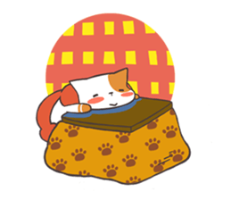 Cat and Scarf sticker #9089898