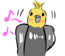 Cockatiel Facial expression sticker #9090270