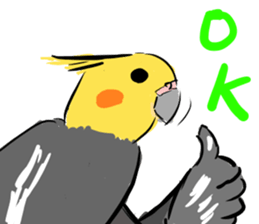 Cockatiel Facial expression sticker #9090272