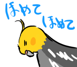 Cockatiel Facial expression sticker #9090276