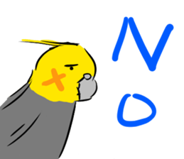 Cockatiel Facial expression sticker #9090285