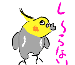 Cockatiel Facial expression sticker #9090291