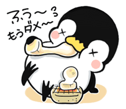 New Year holidays of the penguin sticker #9090647