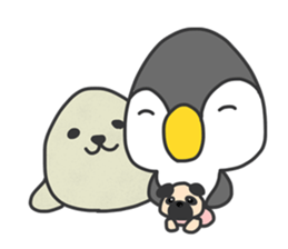 Daily life of the penguin. sticker #9091662