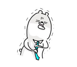 He is like an office worker. 2 sticker #9091688